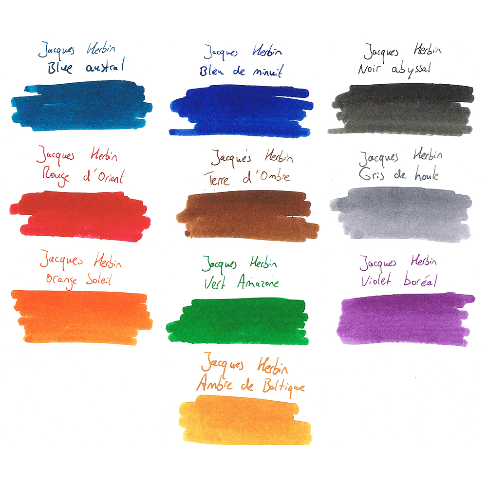 Jacques Herbin Essentielles Inkt - Inktcartridges (10 kleuren)