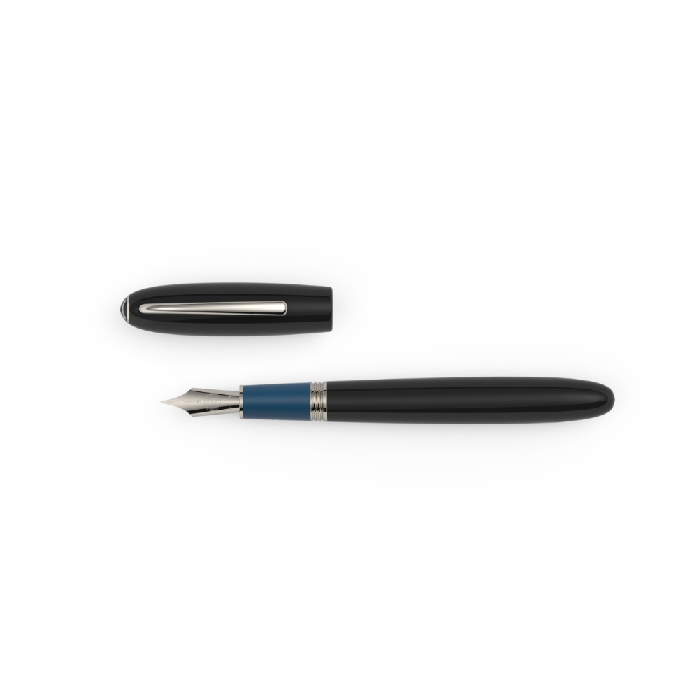 JanZander Design Alter Ego Ebonite ST Blue Grip Fountain pen
