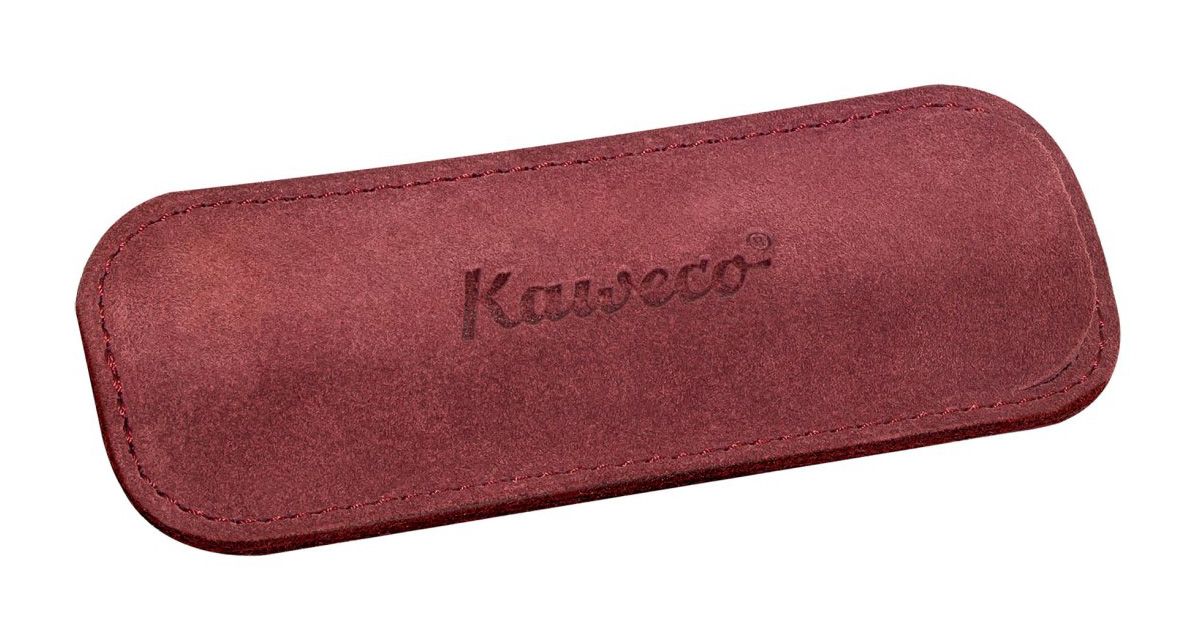 Kaweco Sport Eco Burgundy Velour Pen Pouch 2 Pens