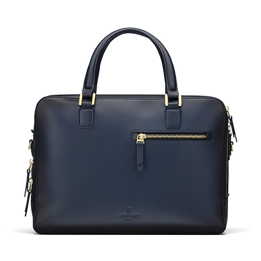 Lapis Bard Chester Leather Blue Aktentasche