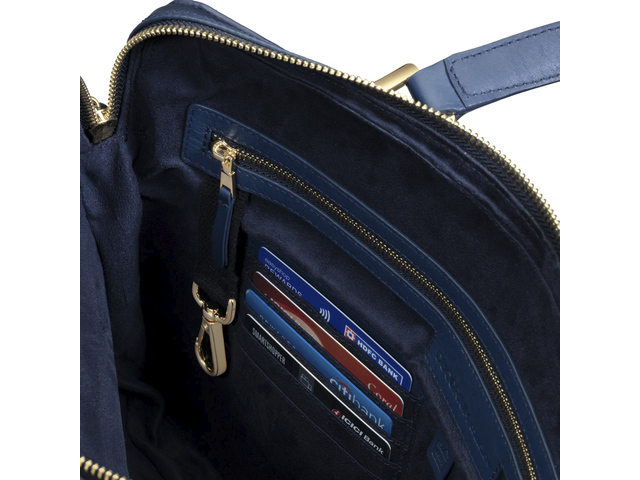 Lapis Bard Chester Leather Blue Aktentasche