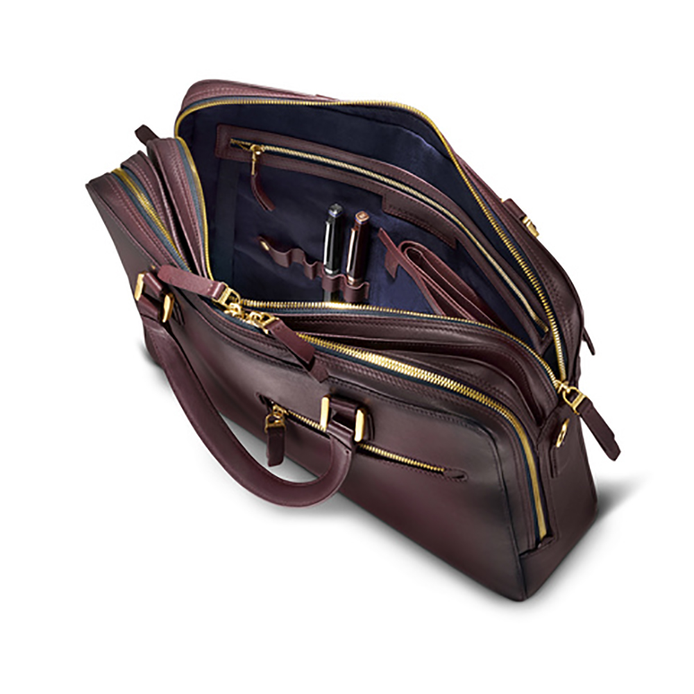 Lapis Bard Chester Leather Burgundy Pasta