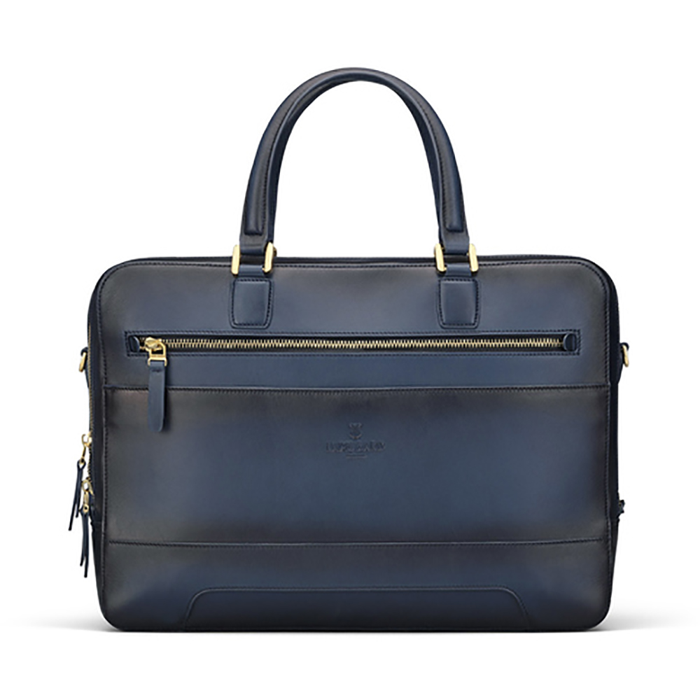 Lapis Bard Ducorium Dorchester Leather Blue Porte-documents
