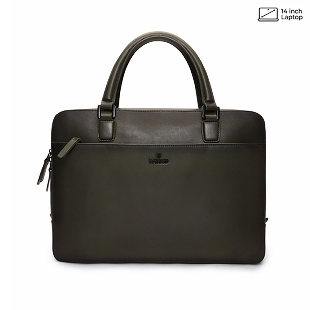 Lapis Bard Ducorium Spencer Leather Olive Laptoptas
