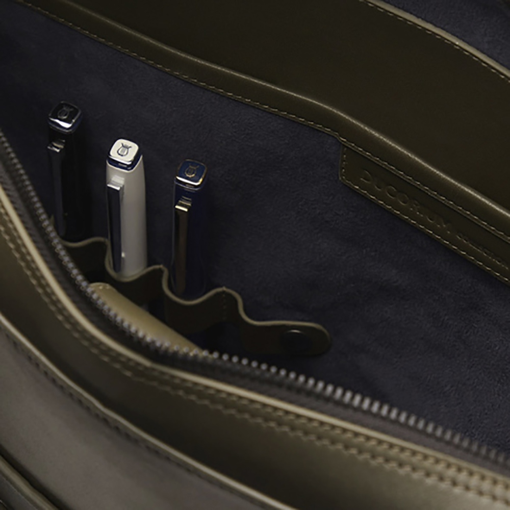 Lapis Bard Ducorium Spencer Leather Olive Laptoptas