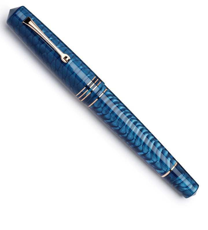 Leonardo Momento Zero Grande 2.0 Juma Dragon Skin Blue RGT Fountain pen