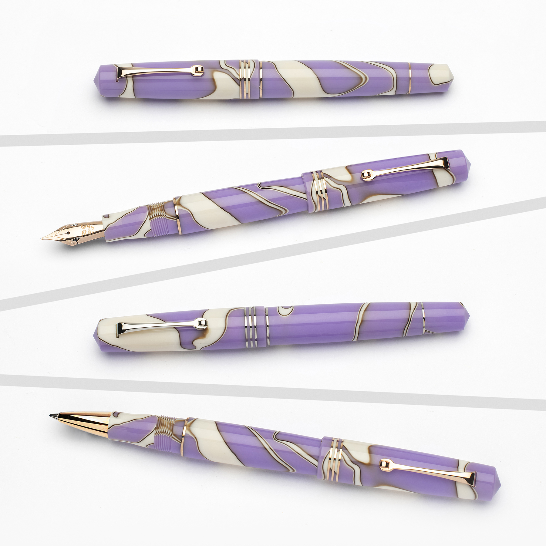 Leonardo Momento Zero Nuvola Lilac RGT Stylo Plume