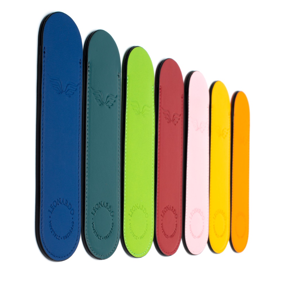 Leonardo Italiaans Lederen Pen Sleeve Helder Groen Penetui (1-delig)