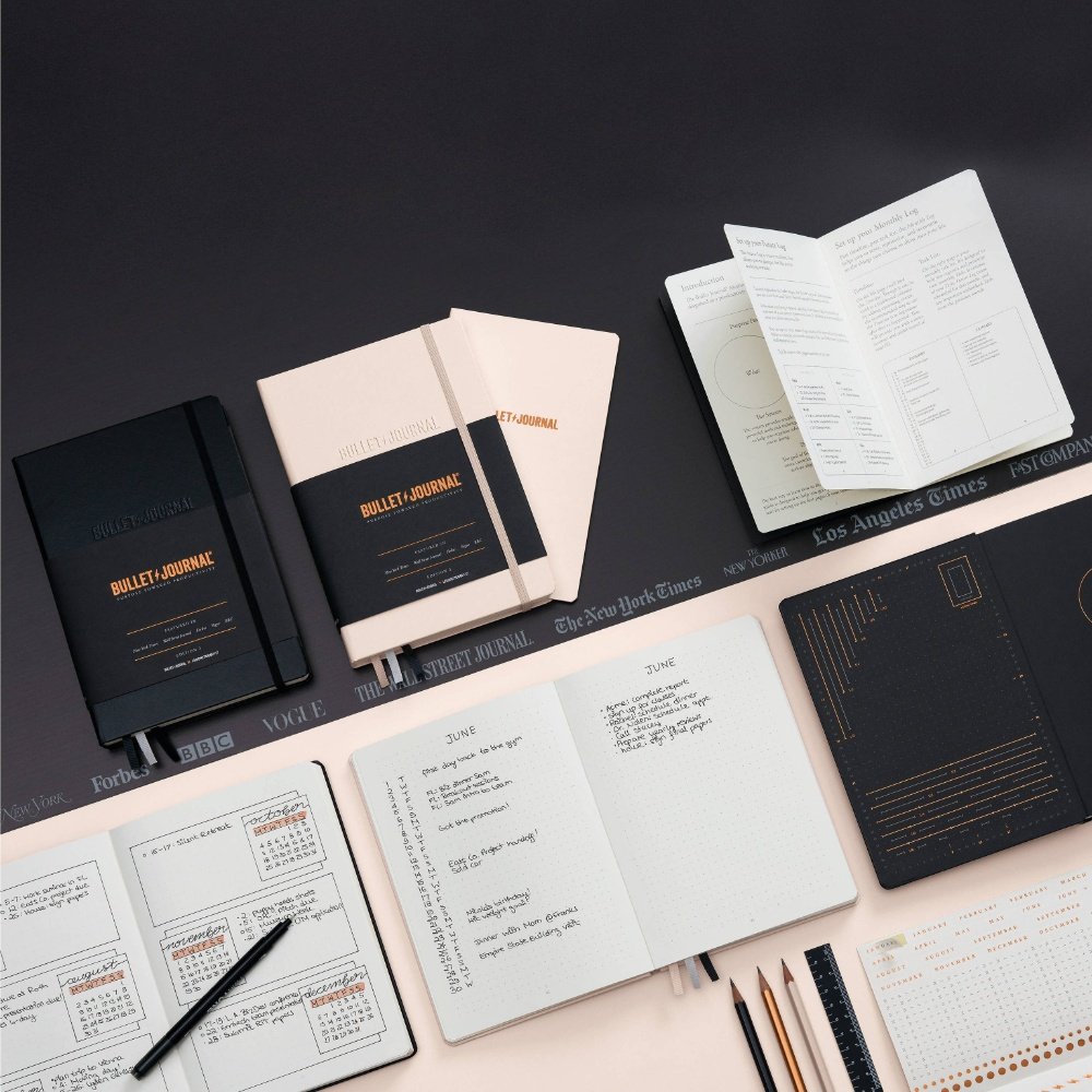 Leuchtturm1917 Bullet Journal Edition 2 Black Notebook Medium A5