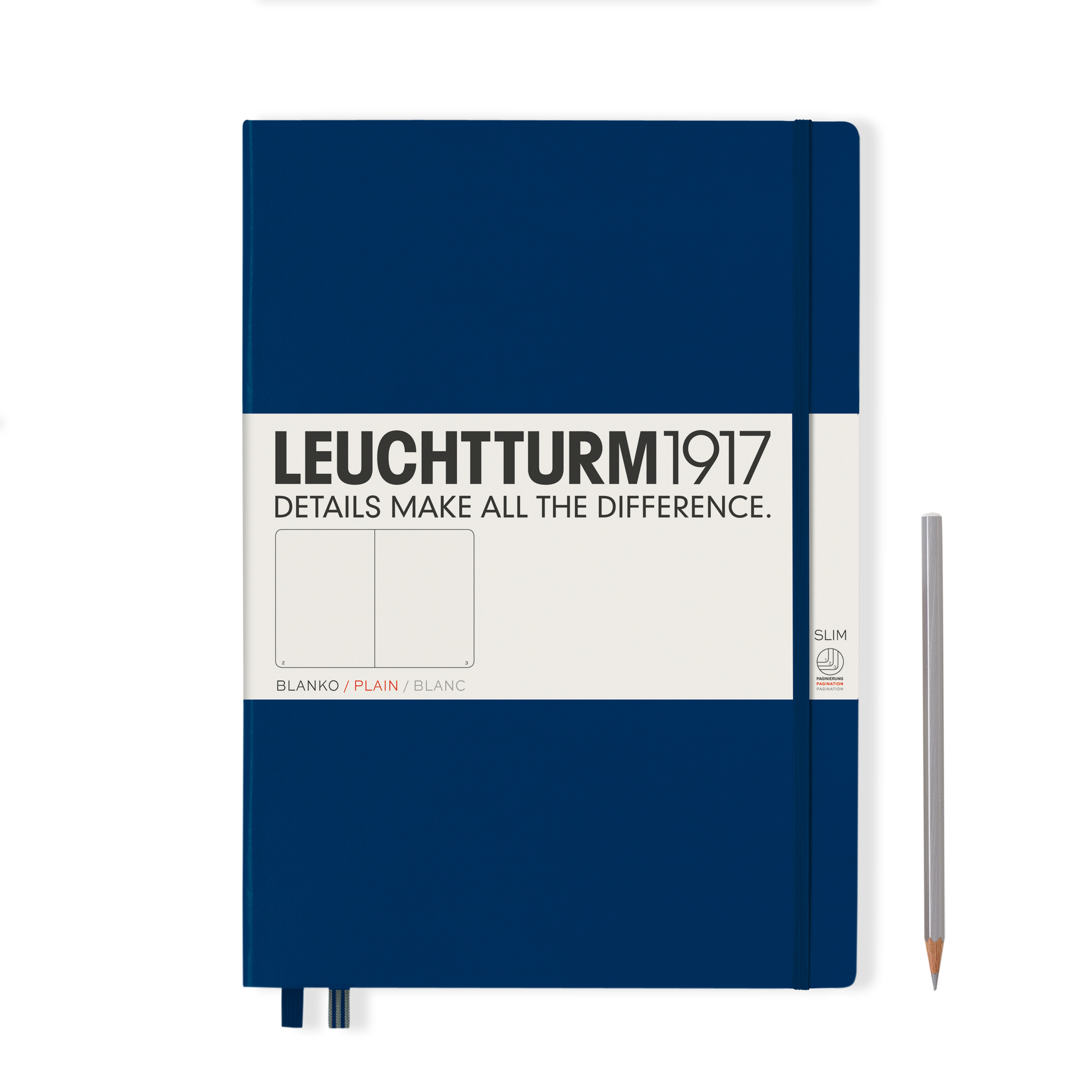 Leuchtturm1917 Notitieboek Master Slim A4+ Navy