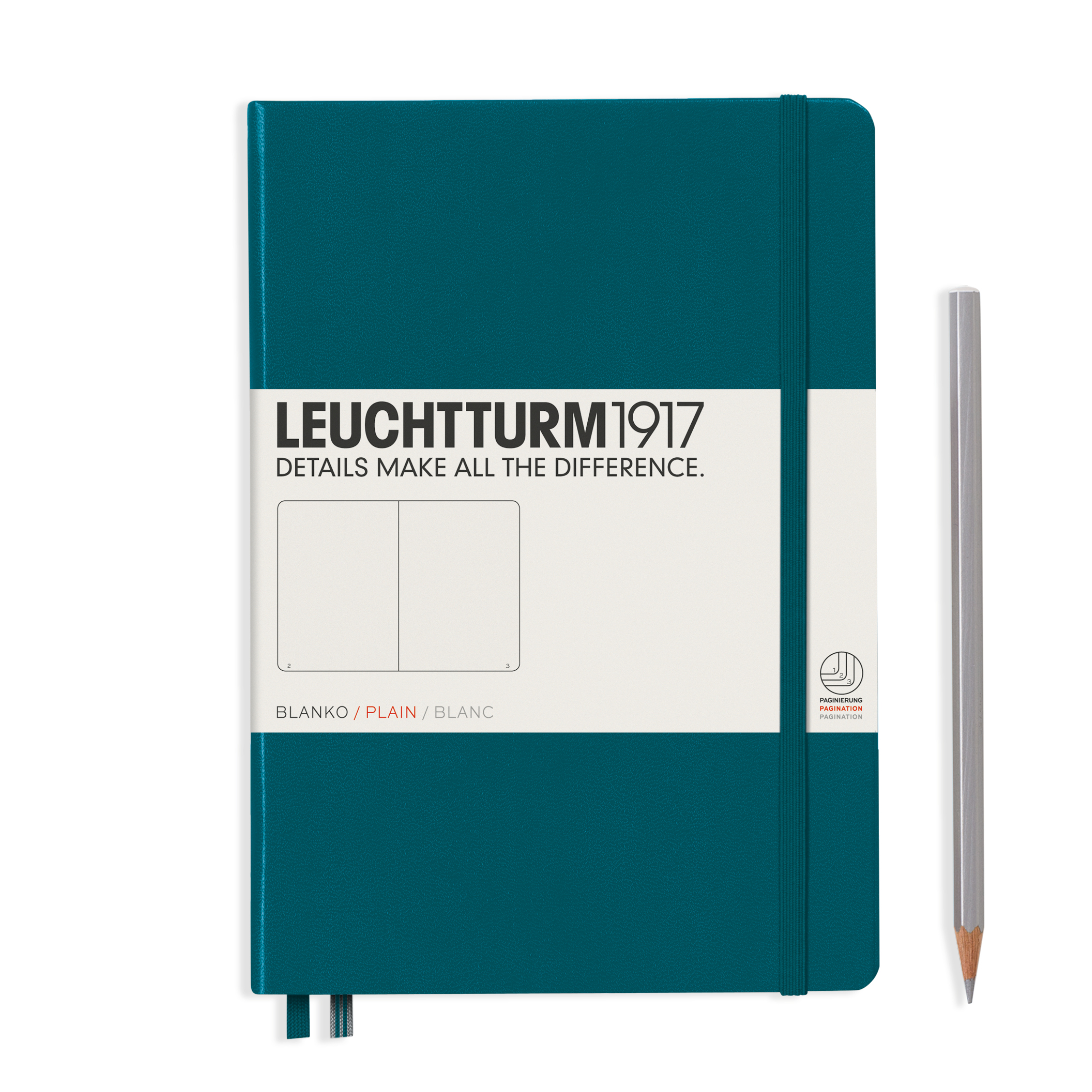 Leuchtturm1917 Notitieboek Medium A5 Pacific Green