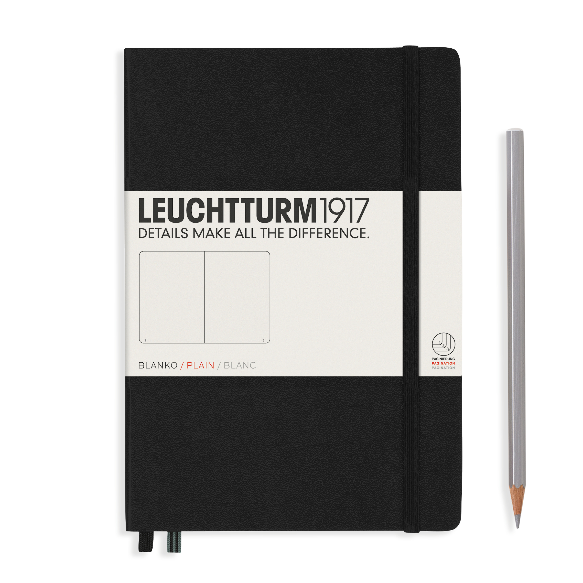Leuchtturm1917 Notebook Medium A5 Black