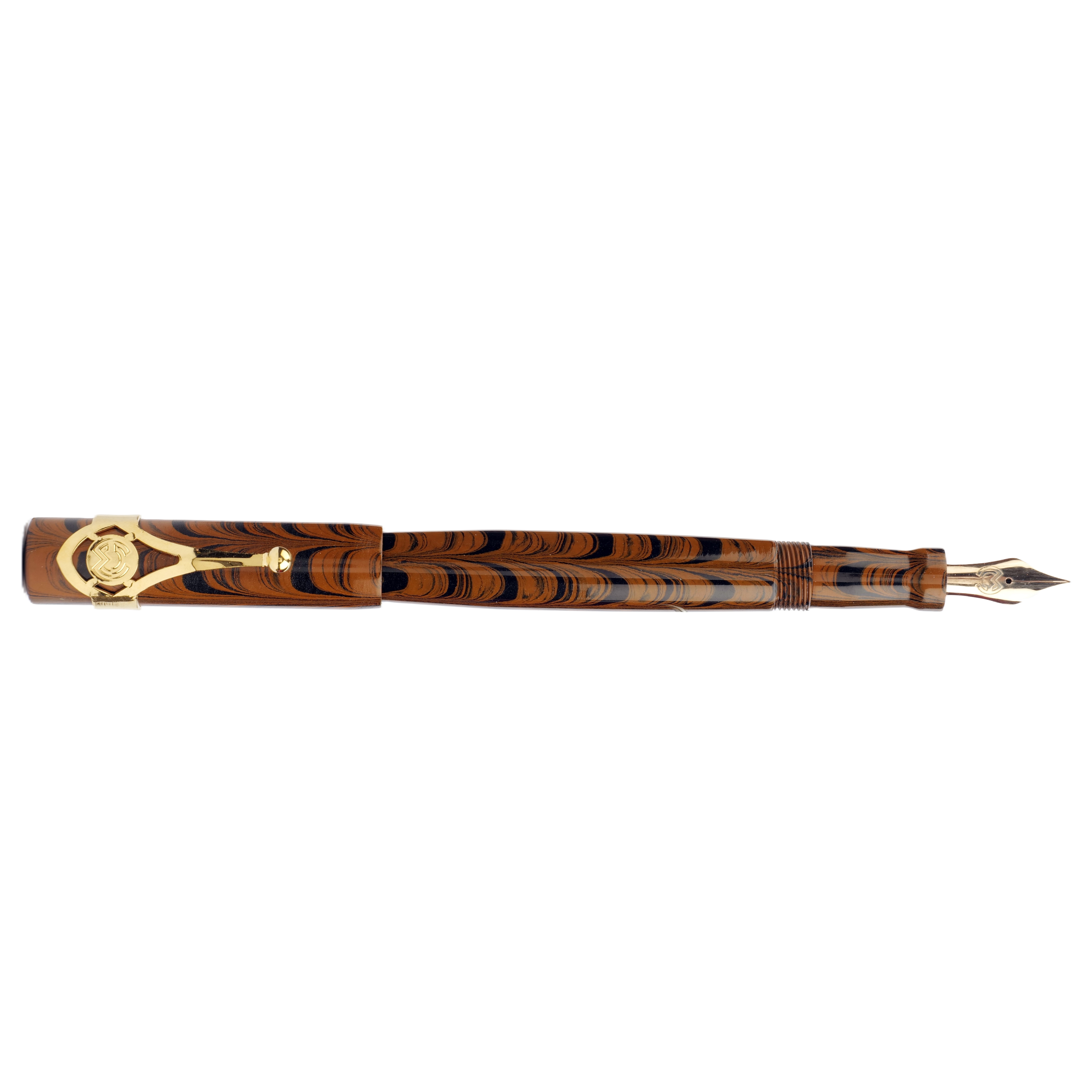 Magna Carta Mag 500 Brown Ripple Ebonite GT Pluma Estilográfica