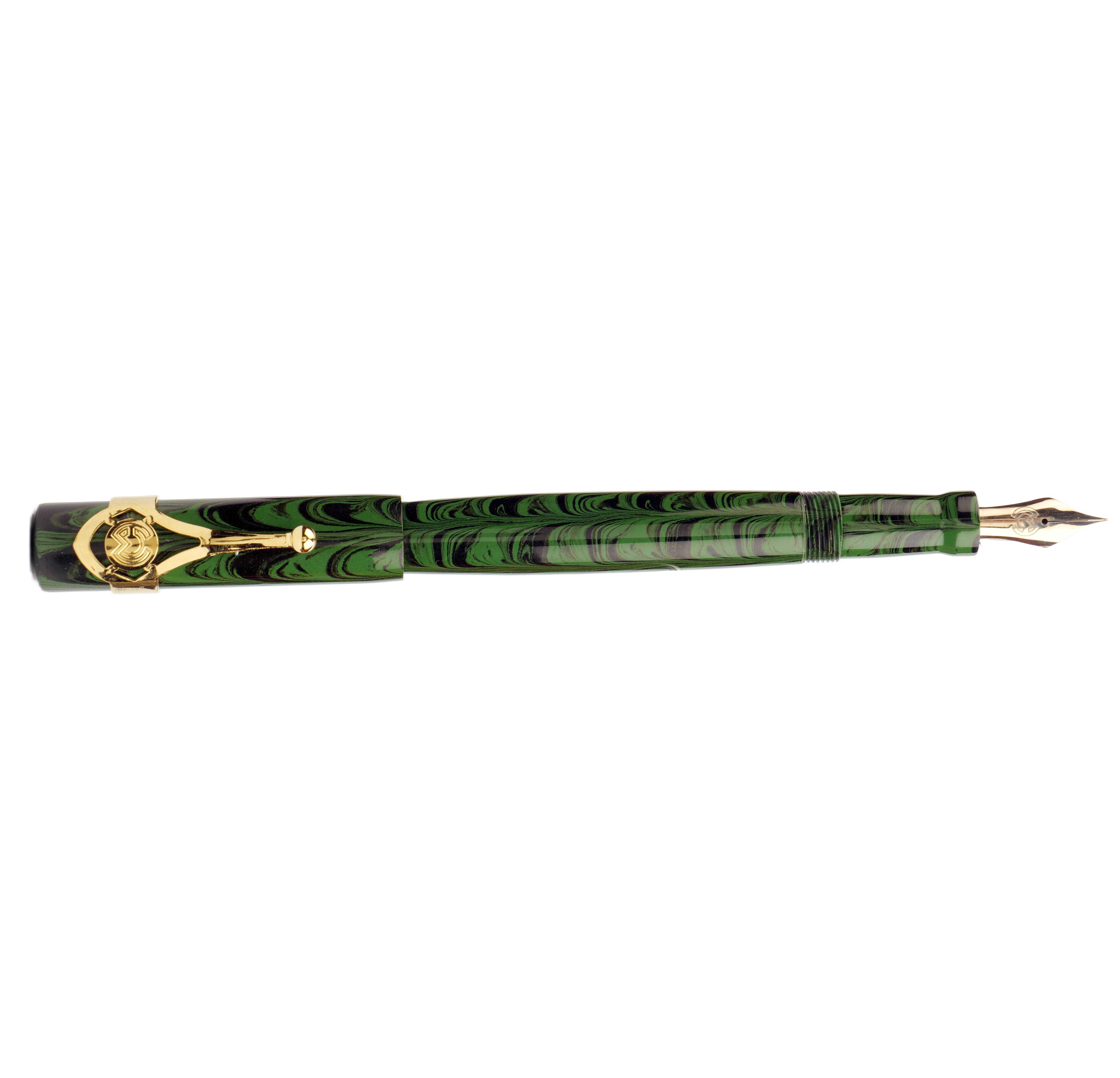 Magna Carta Mag 500 Green Ripple Ebonite GT Vulpen