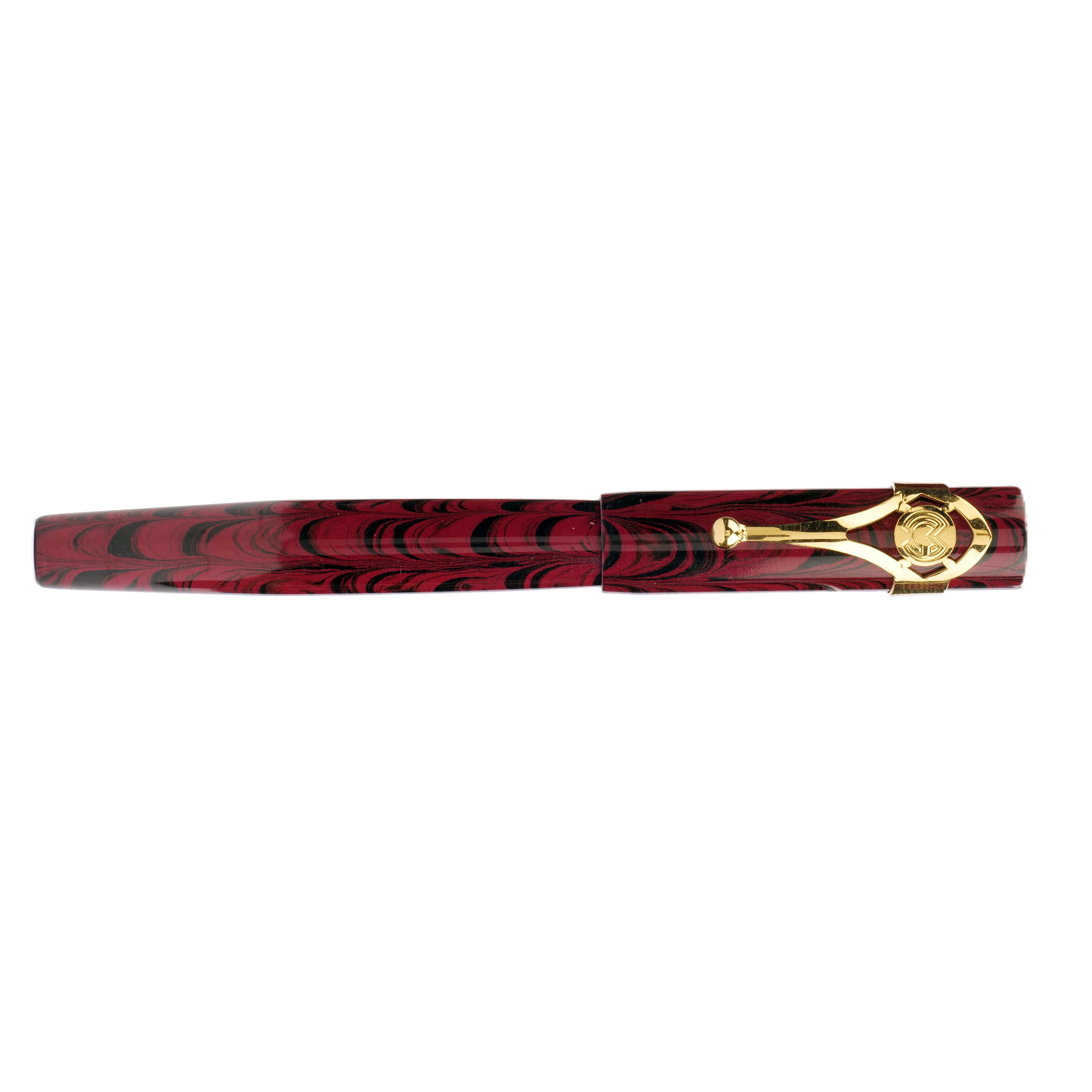 Magna Carta Mag 500 Red Ripple Ebonite GT Pluma Estilográfica