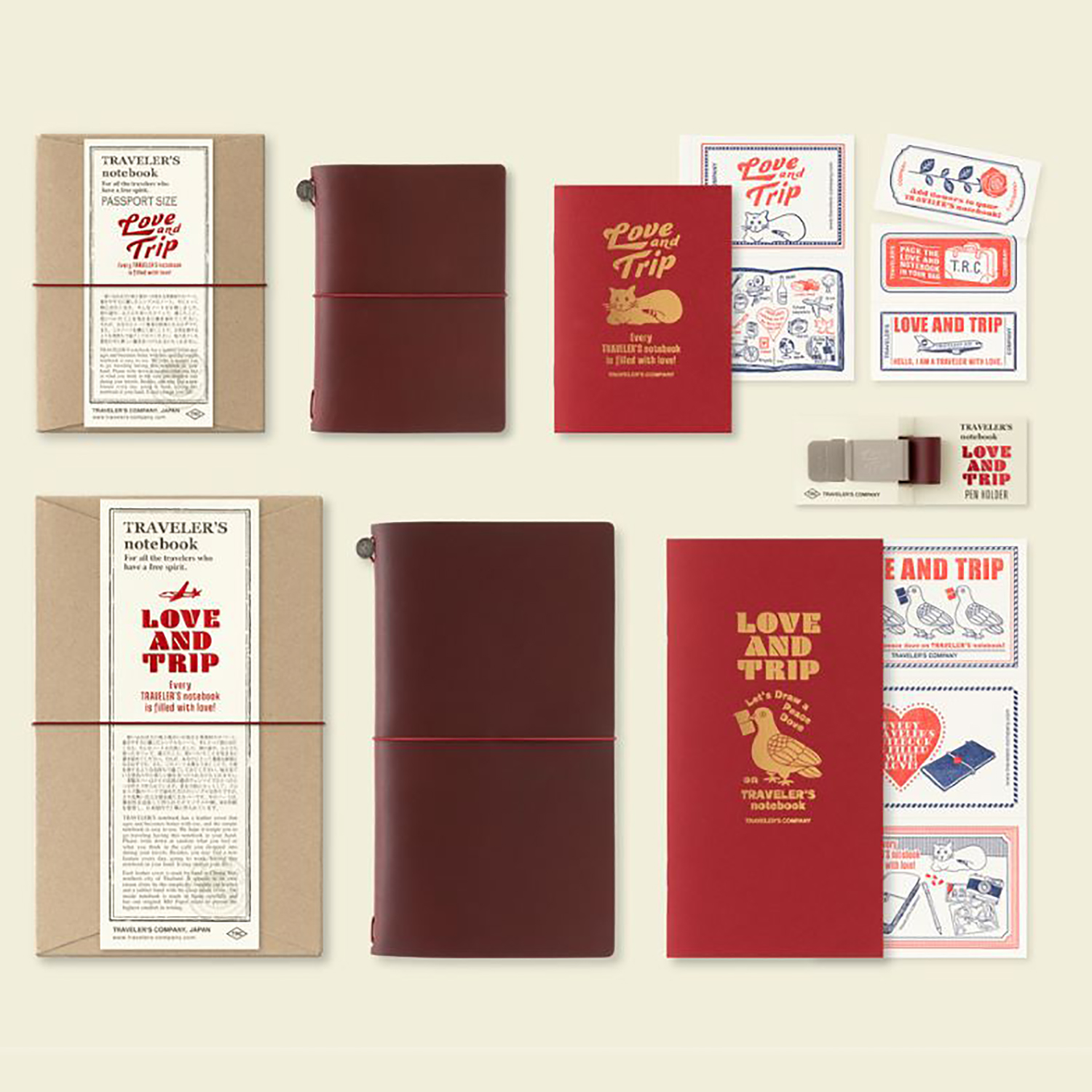 Traveler's Company Refill Passport Love and Trip LE Notebook