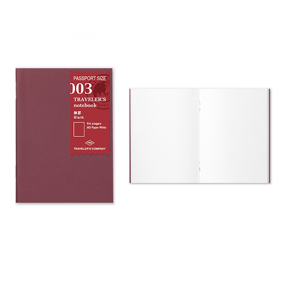 Traveler's Company Refill Passport 003 Blank Notebook