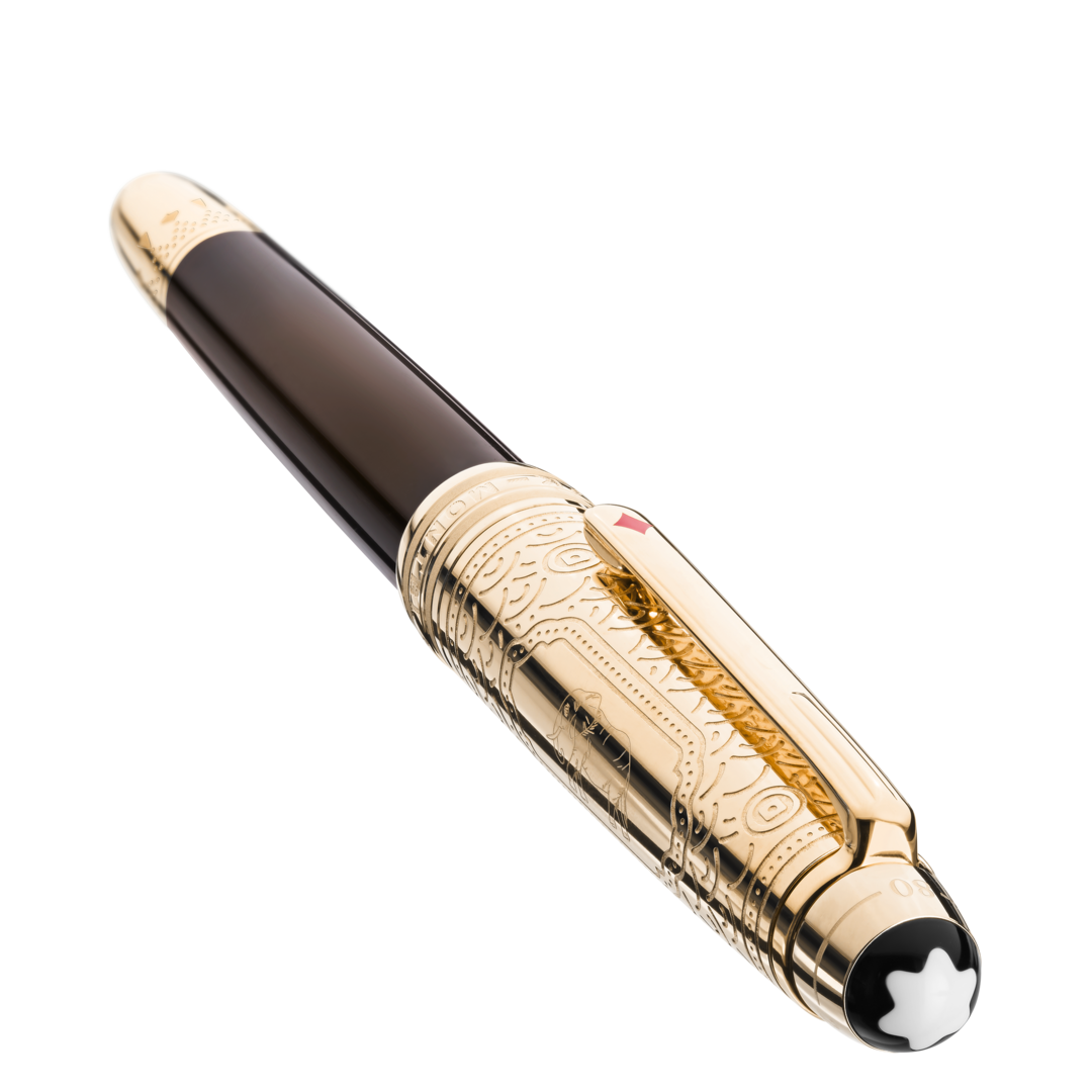 Montblanc Meisterstück Around the World in 80 Days Part 2 Doué Classique 128470 145 Caneta de Tinta Permanente