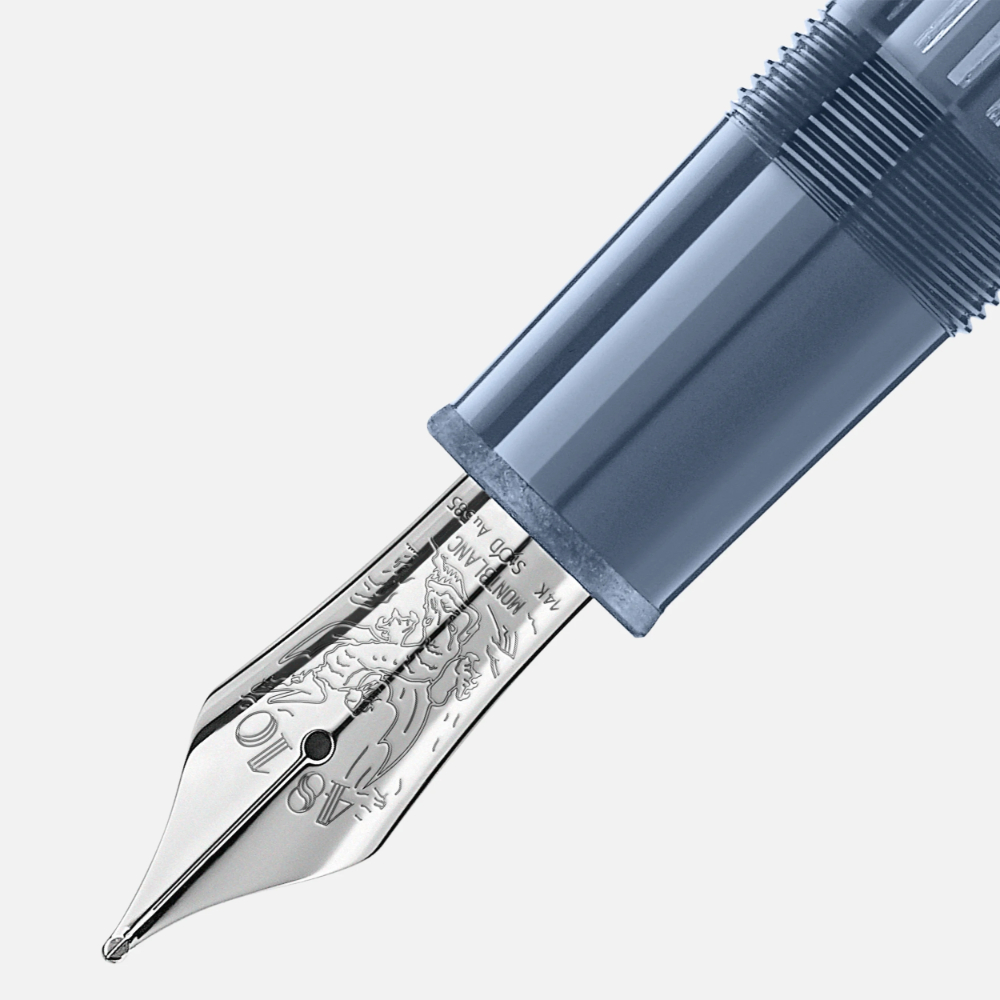 Montblanc Meisterstück Glacier LeGrand Blue Plumo Estilográfica 129393
