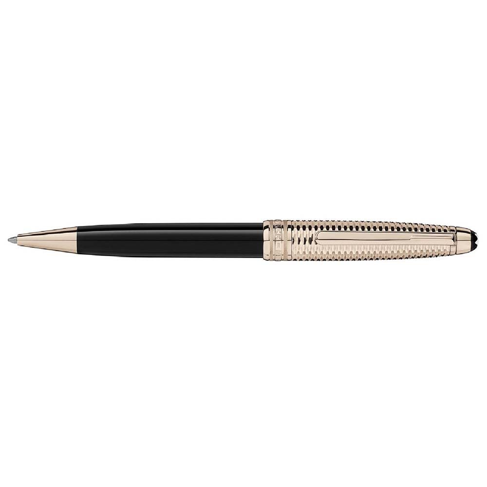 Montblanc Meisterstück Solitaire Doué Geometry Champagne Gold Classique Ballpoint 118095