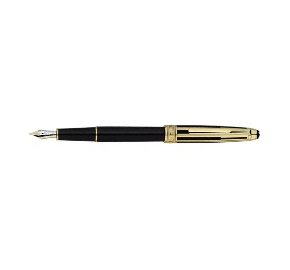 Montblanc Meisterstück Solitaire Gold & Black Doué Classique Fountain pen 35986