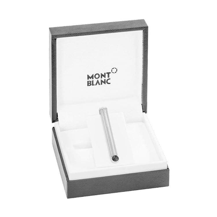 Montblanc Sartorial Facetted Onyx Stainless Steel Tie Bar 116638
