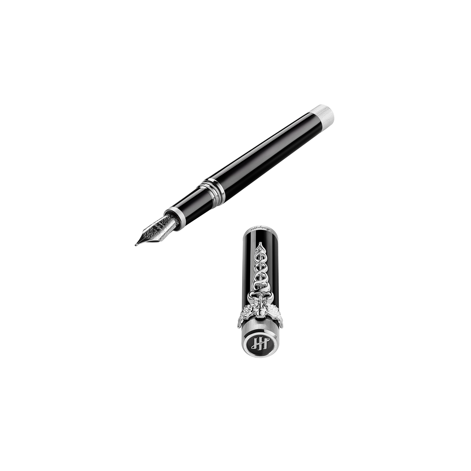 Montegrappa Zero Caduceus Palladium Stylo plume