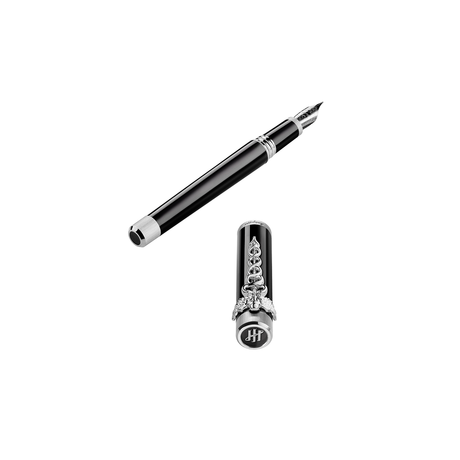 Montegrappa Zero Caduceus Palladium Stylo plume