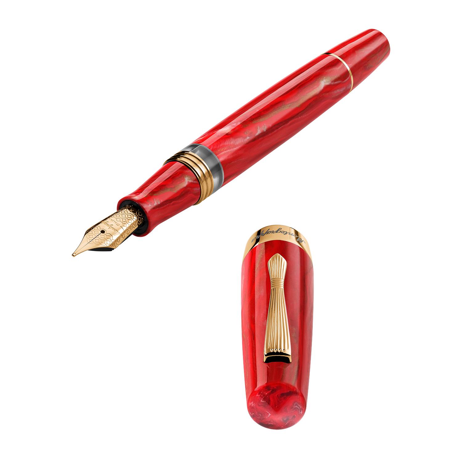 Montegrappa Elmo 02 Ventorum Auster Piston Pluma Estilográfica