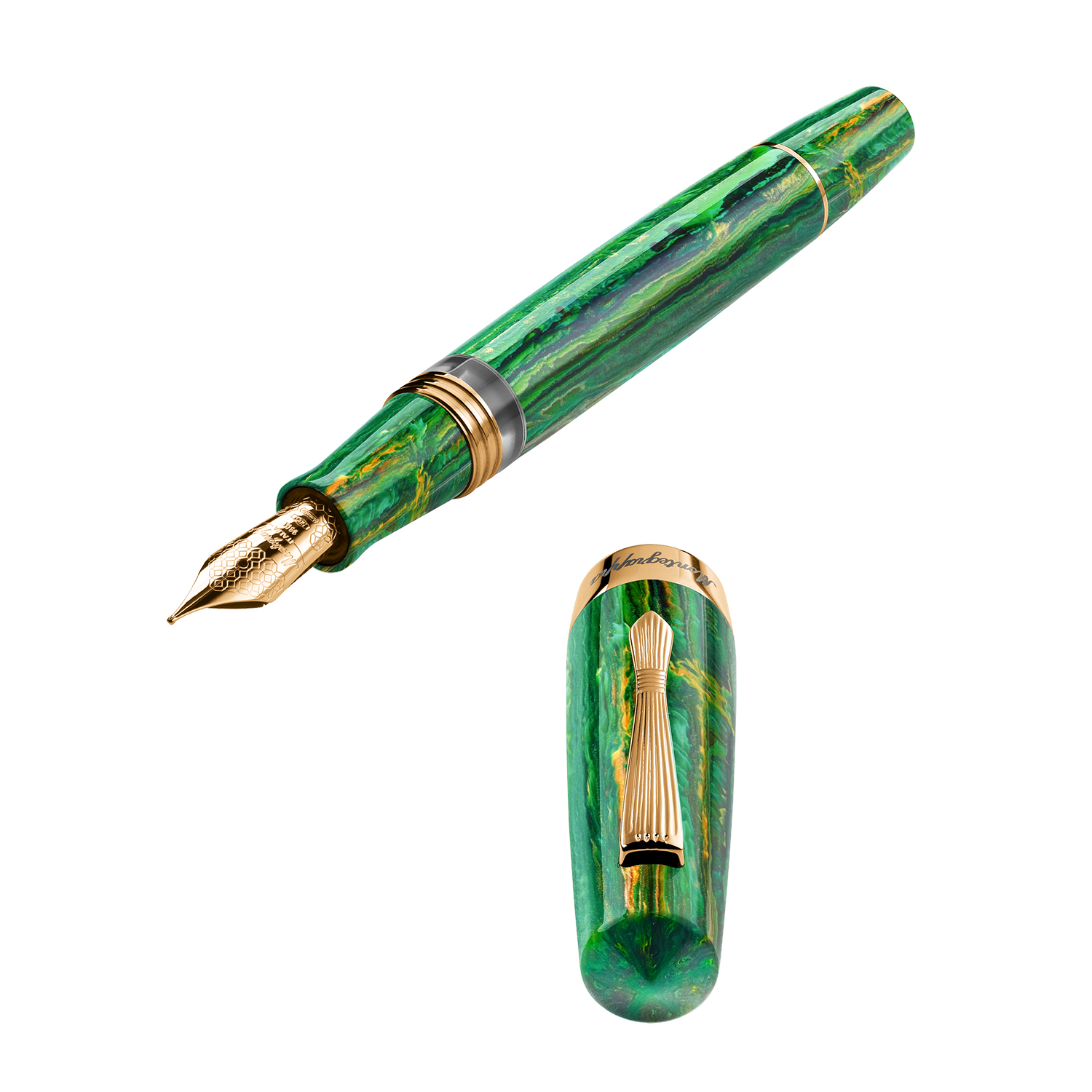 Montegrappa Elmo 02 Ventorum Favonius Piston Caneta de tinta permanente