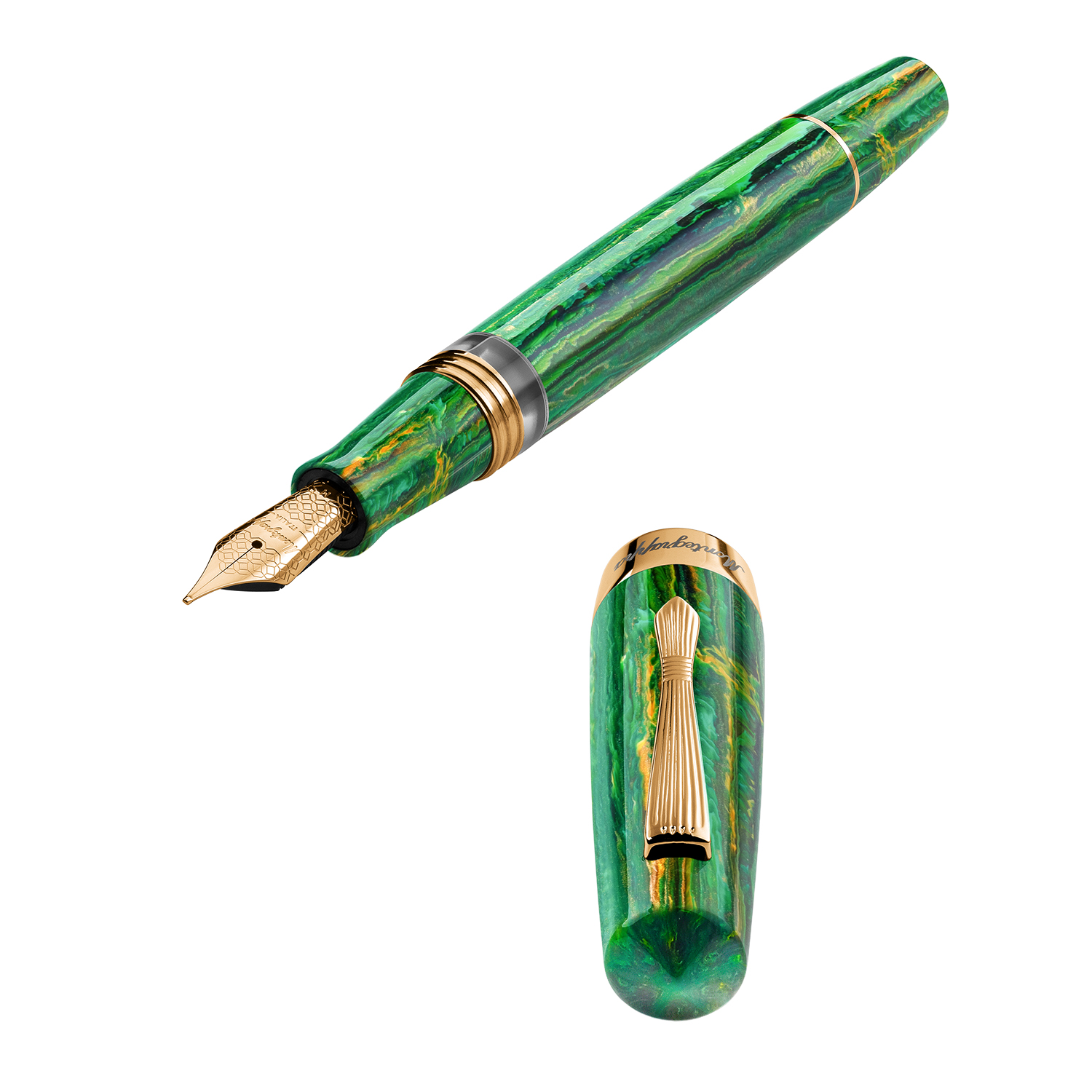 Montegrappa Elmo 02 Ventorum Favonius Piston Caneta de tinta permanente