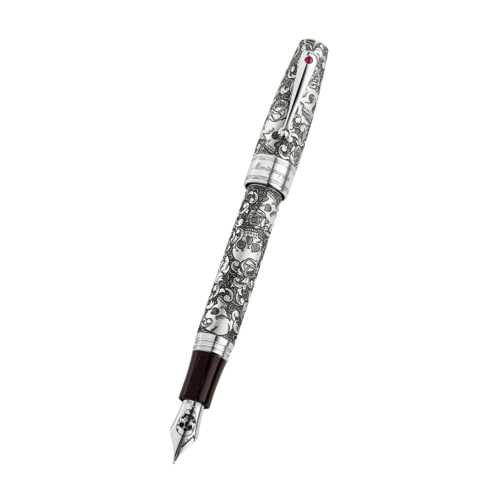 Montegrappa Skulls and Roses Fountain Pen