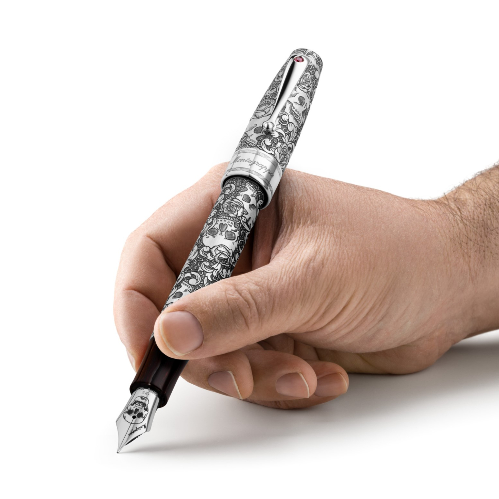 Montegrappa Skulls and Roses Fountain Pen