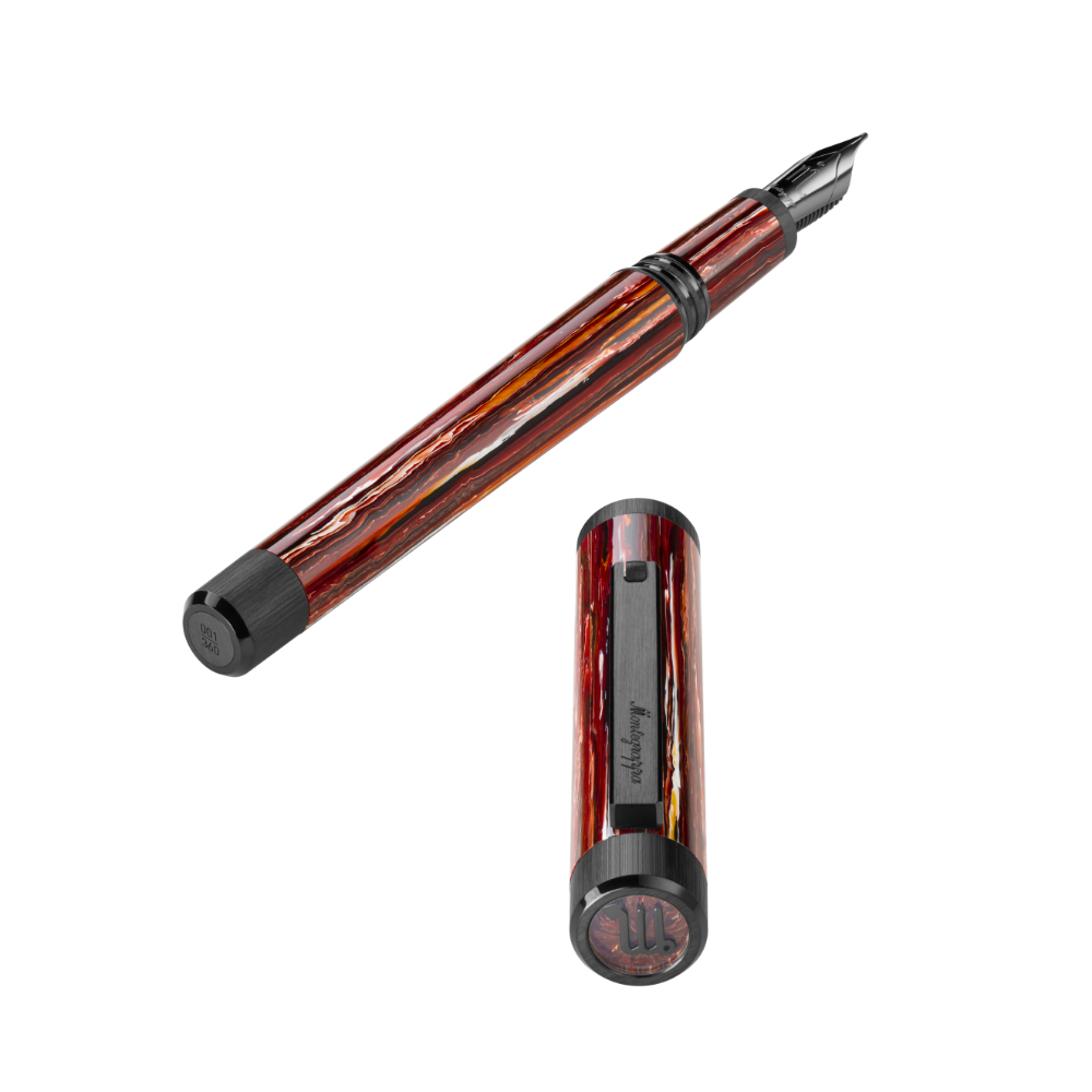 Montegrappa Zero Zodiac Scorpio Ultra Black LE 14kt Füllfederhalter