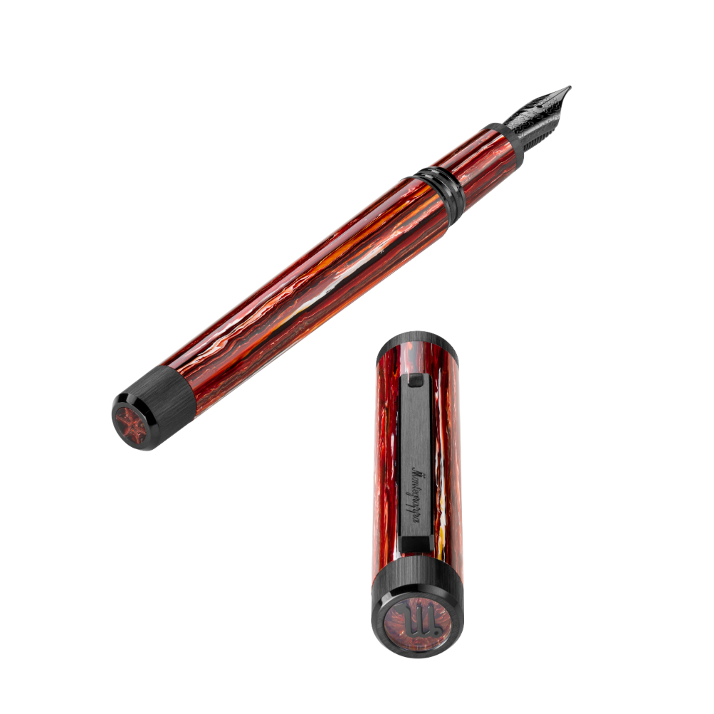 Montegrappa Zero Zodiac Scorpio Ultra Schwarz Füllfederhalter