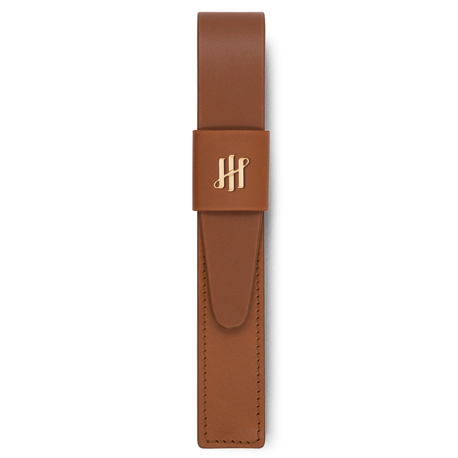 Montegrappa Pen Pouch Series Brown GT Leather Pen Pouch (Single)