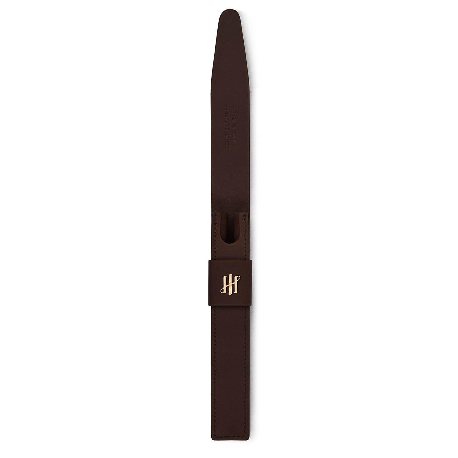 Montegrappa Pen Pouch Series Dark Brown GT Leather Pen Pouch (Single)