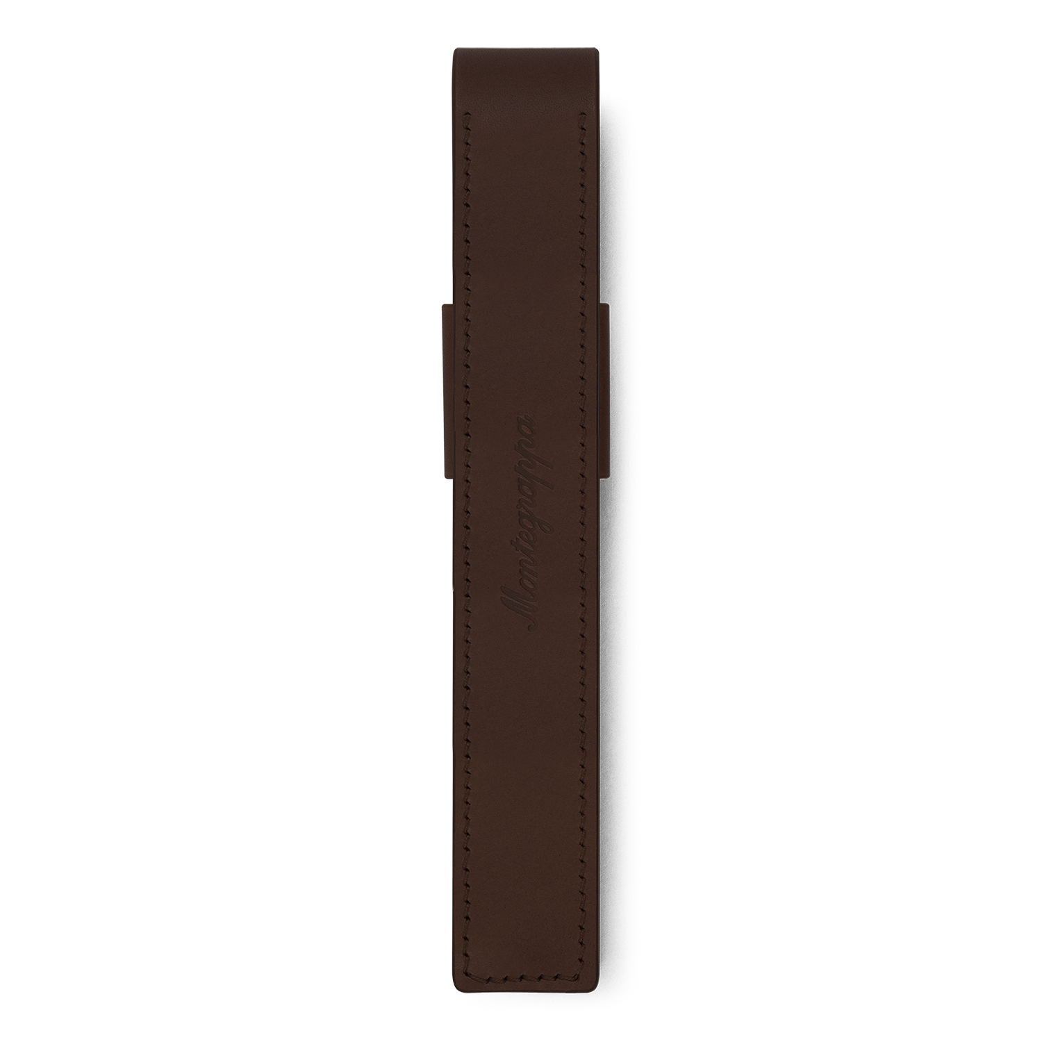 Montegrappa Pen Pouch Series Dark Brown GT Leather Pen Pouch (Single)