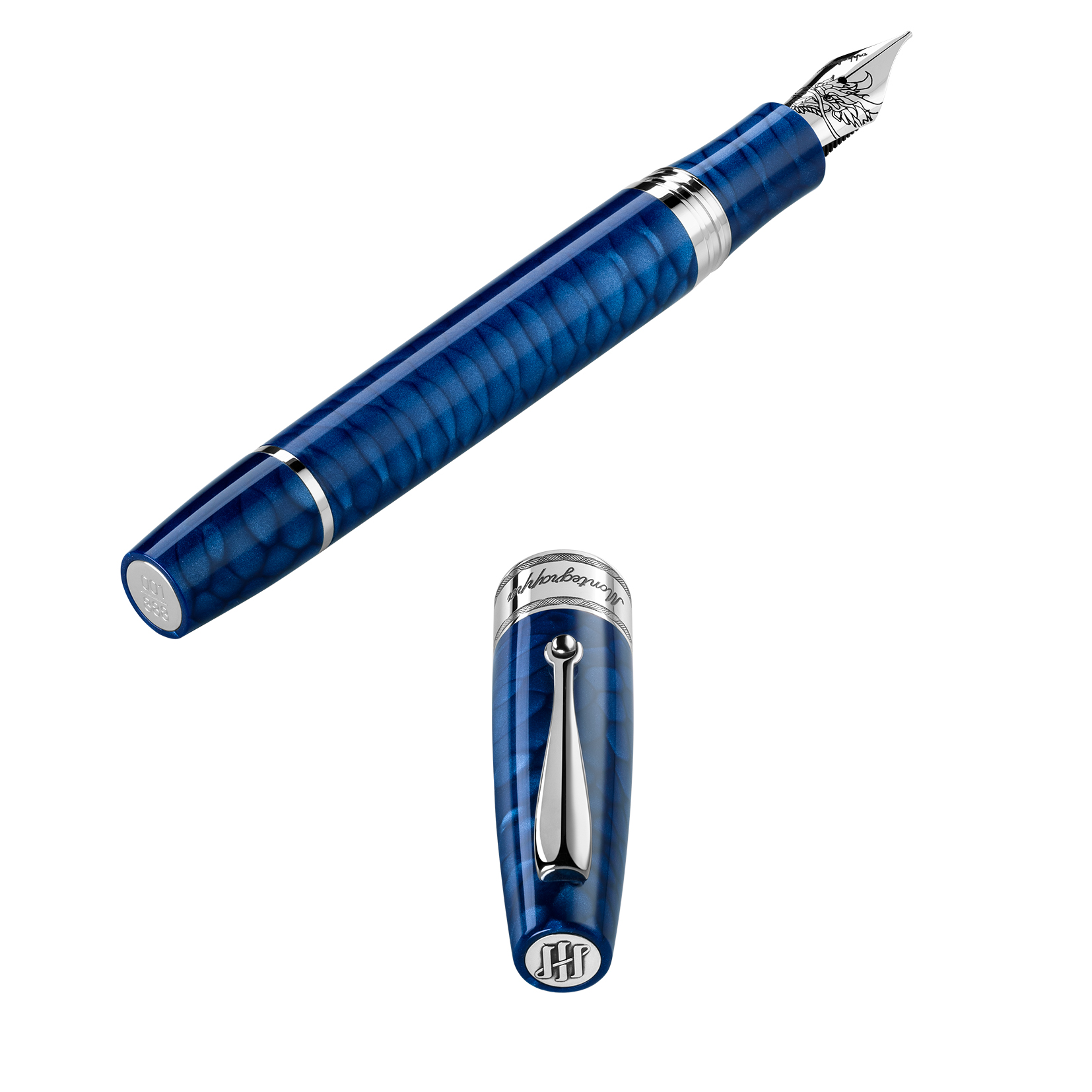 Montegrappa Regal Year Of The Dragon Laguna Blue LE Fountain Pen