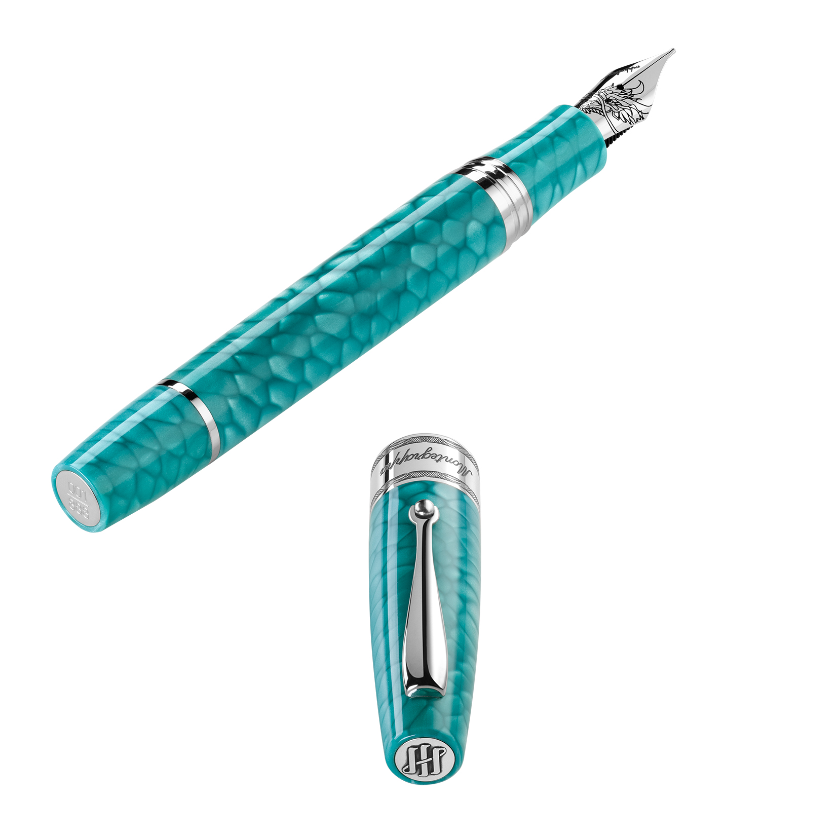 Montegrappa Regal Year Of The Dragon Laguna Blue LE Fountain Pen