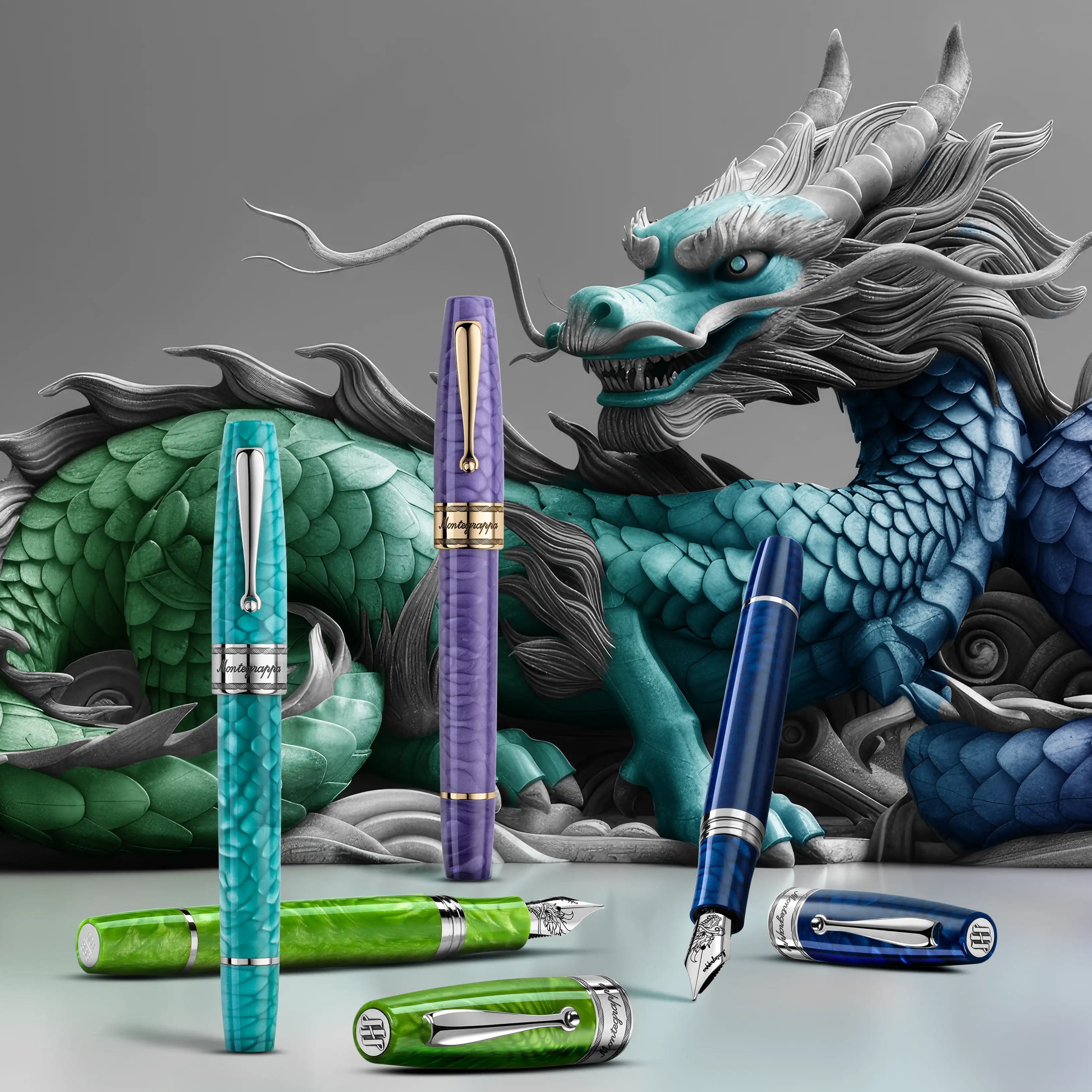 Montegrappa Regal Year Of The Dragon Royal Purple LE Vulpen