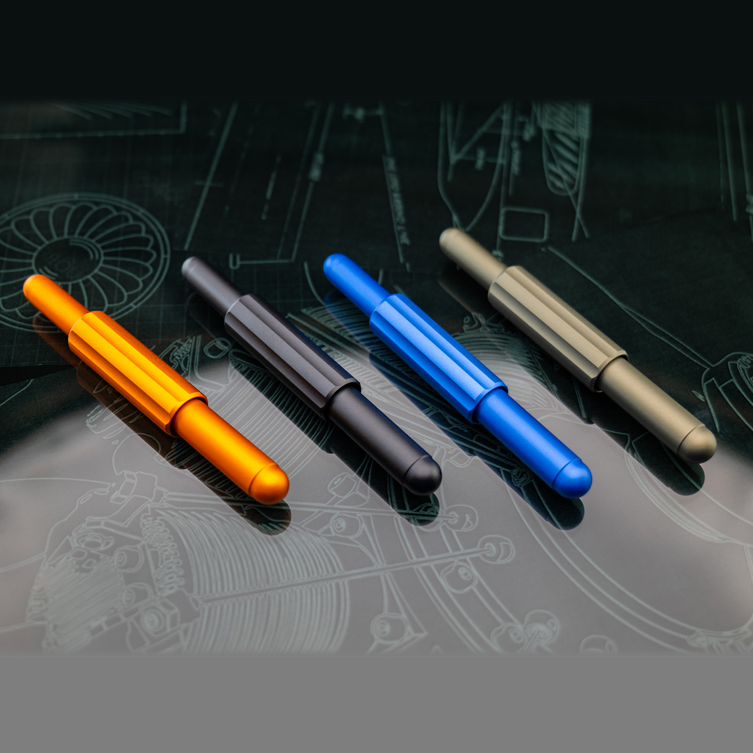 Monteverde Axis Matte Blue Fountain Pen