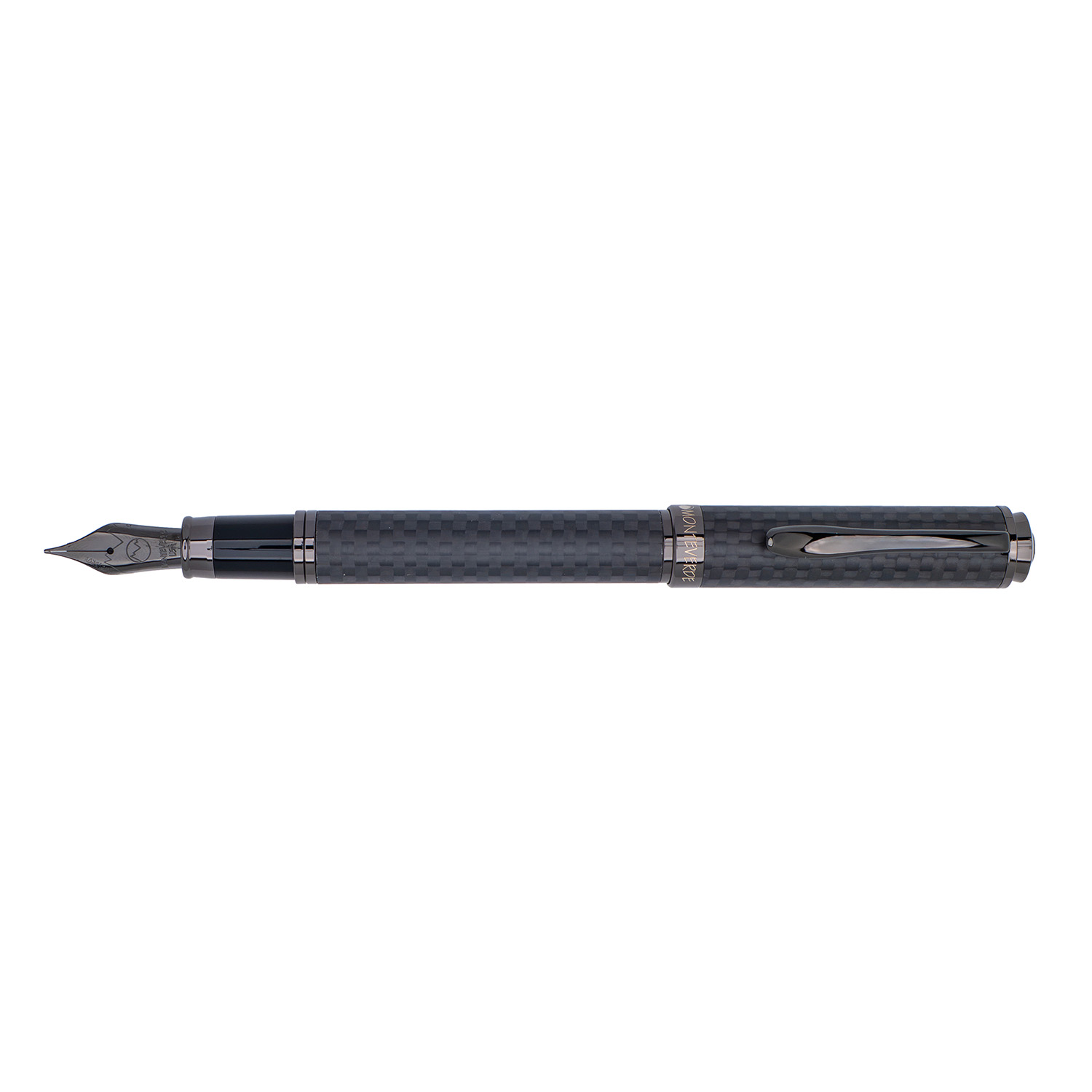 Monteverde Innova Matte Carbon Fiber Gunmetal Plumo Estilográfica