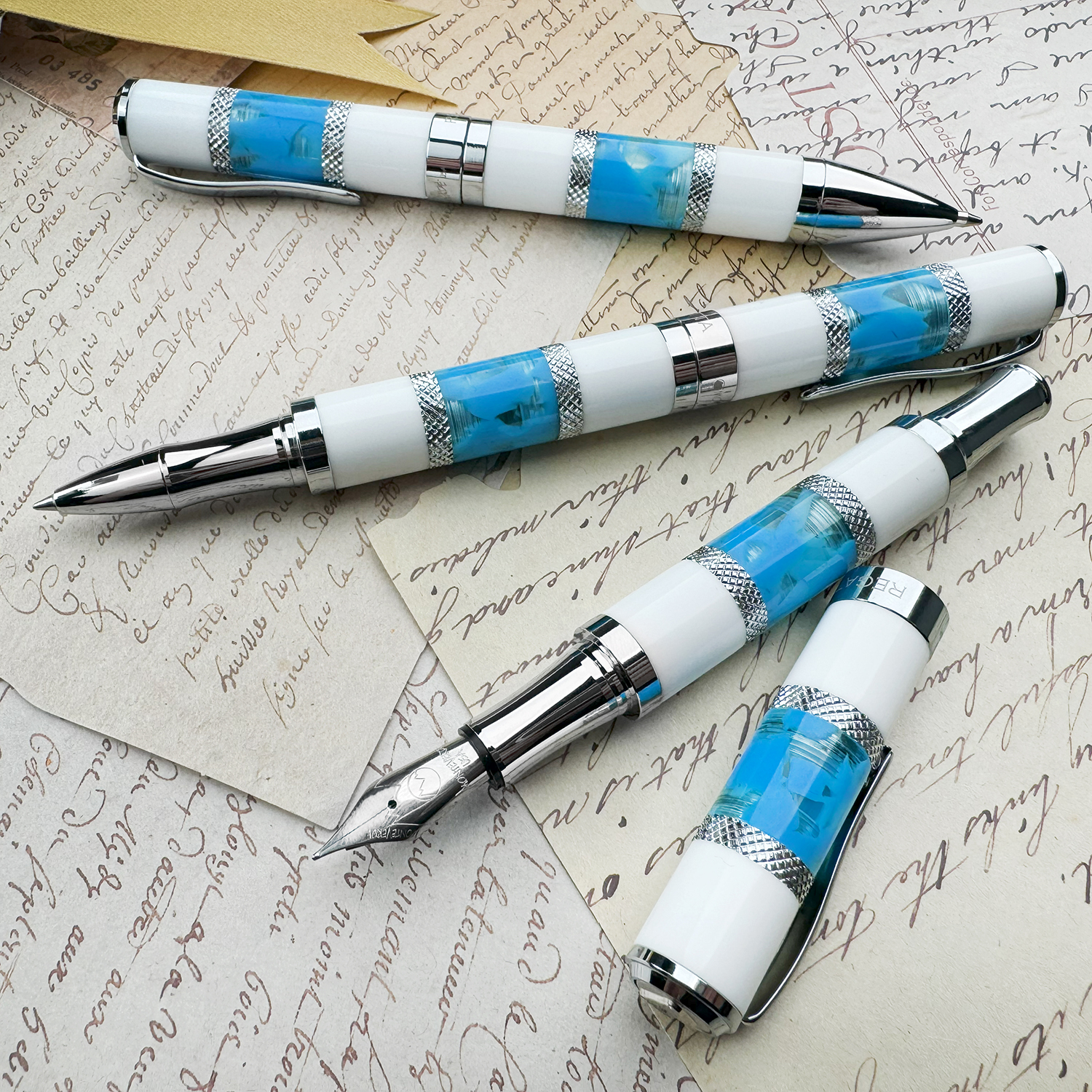 Monteverde Regatta Santorini Blue Ballpoint