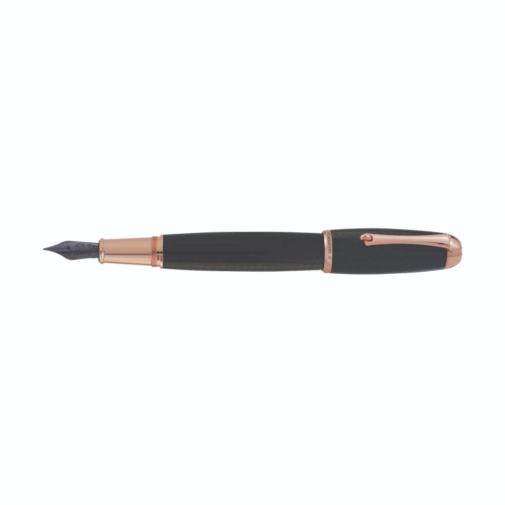 Monteverde Super Mega Carbon Fiber & Rose Gold Fountain Pen