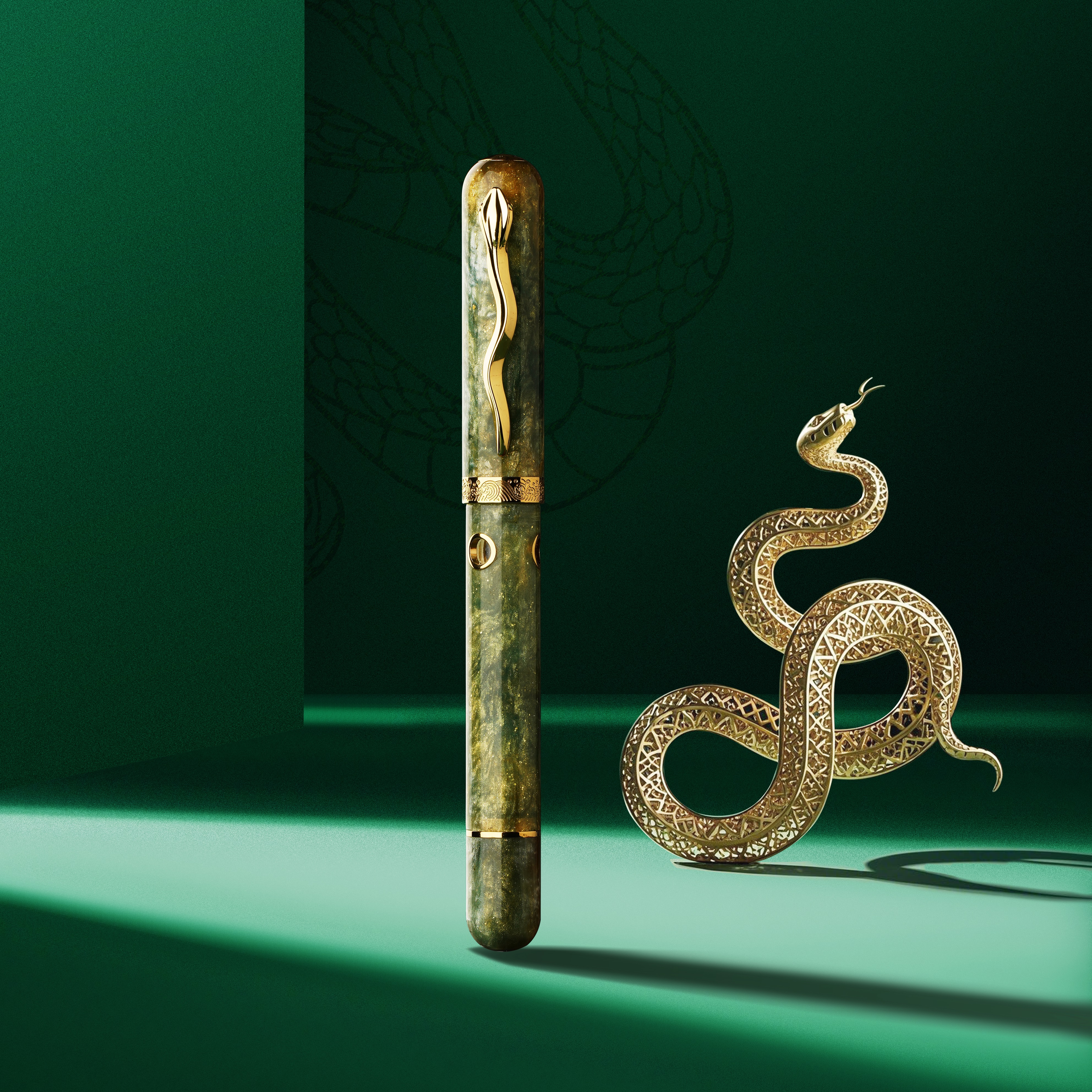 Nahvalur Nautilus Pen Of The Year Zodiac Snake 2025 LE GT Fountain Pen