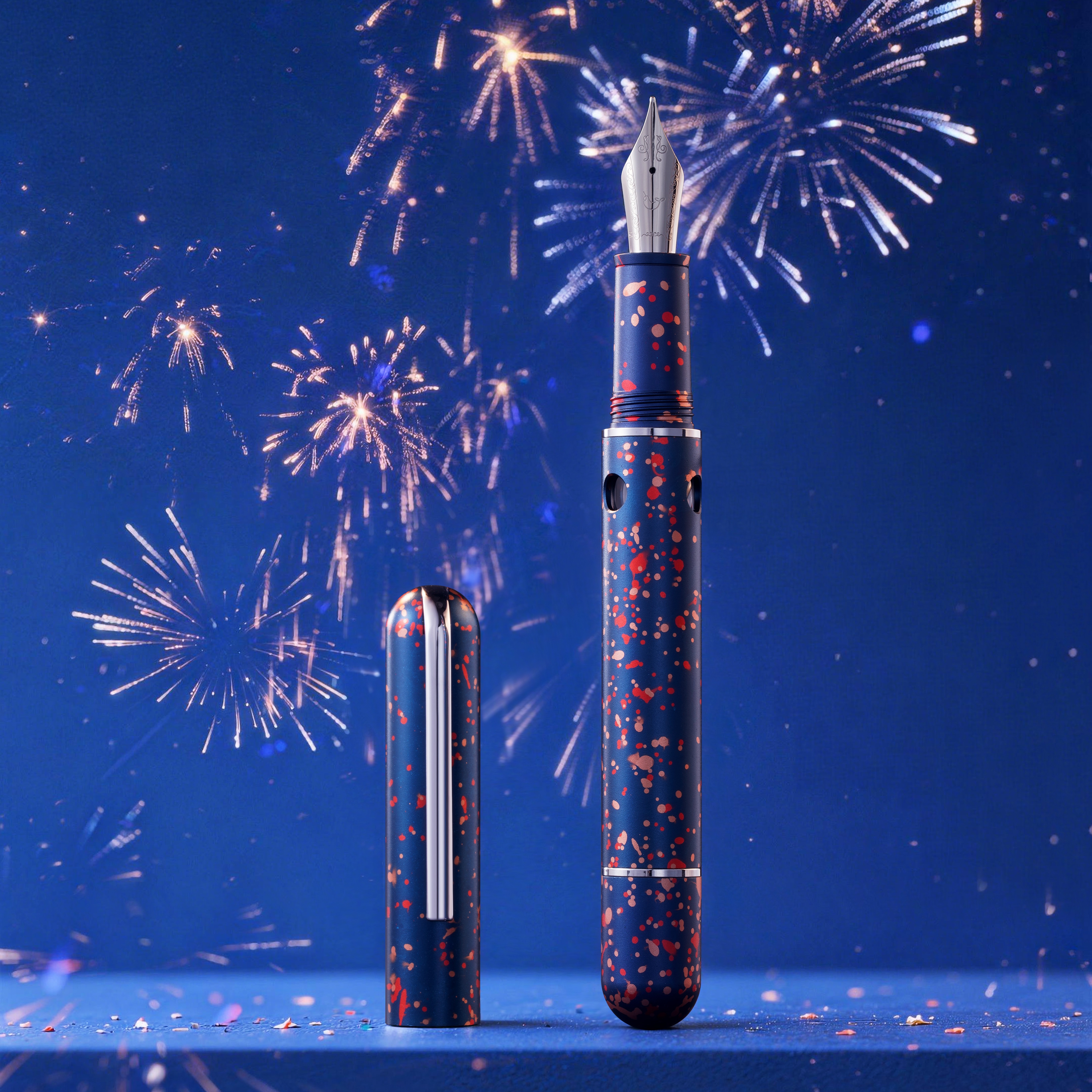 Nahvalur Nautilus Fireworks ST Pluma Estilográfica