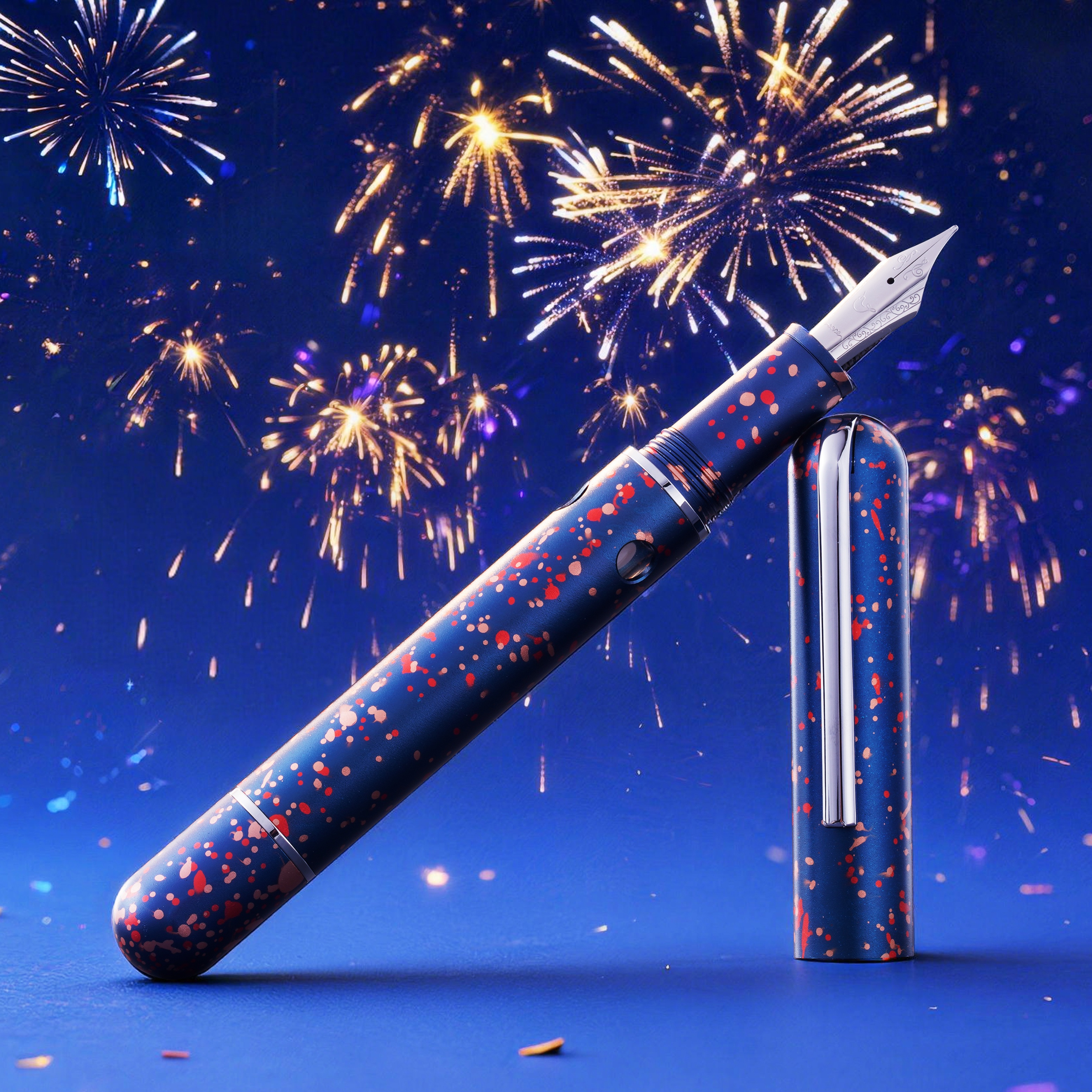 Nahvalur Nautilus Fireworks ST Pluma Estilográfica