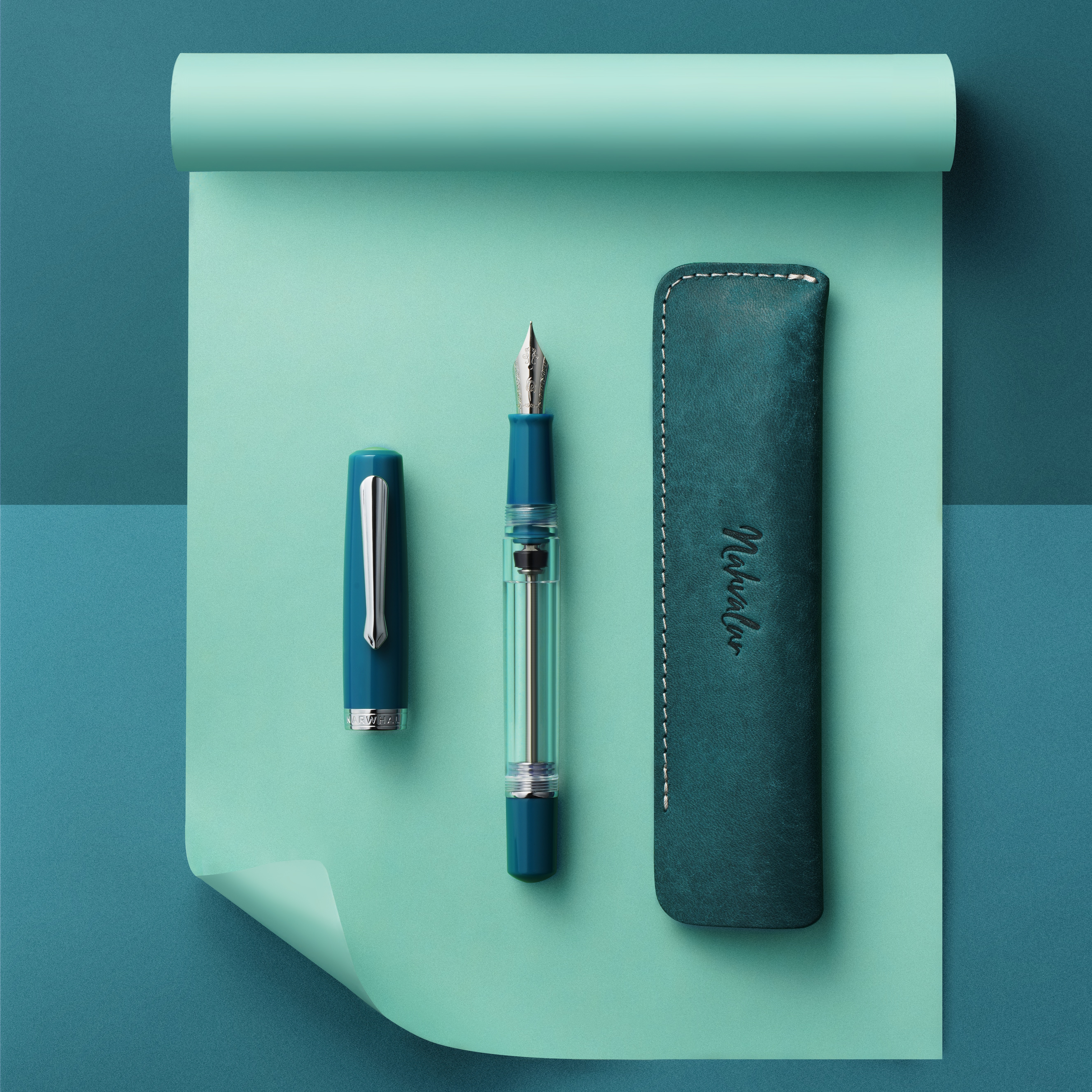 Nahvalur Original Plus Aquamarine Teal ST Pióro wieczne