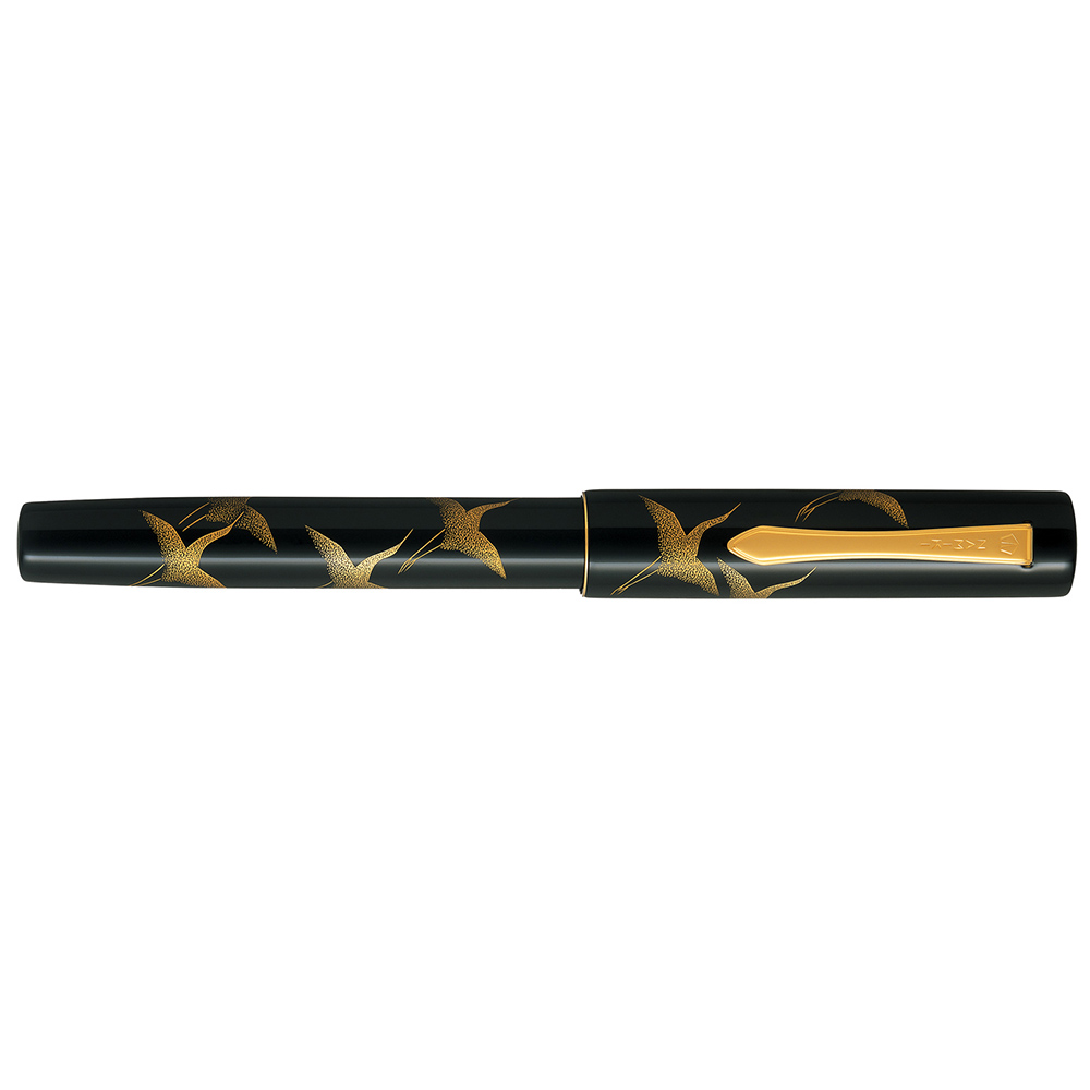 Namiki Yukari Chinkin Tsuru Crane Fountain pen